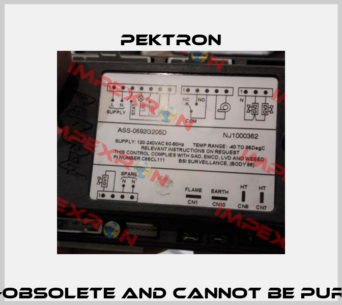 ASS-0692G205D   -obsolete and cannot be purchased or made  Pektron