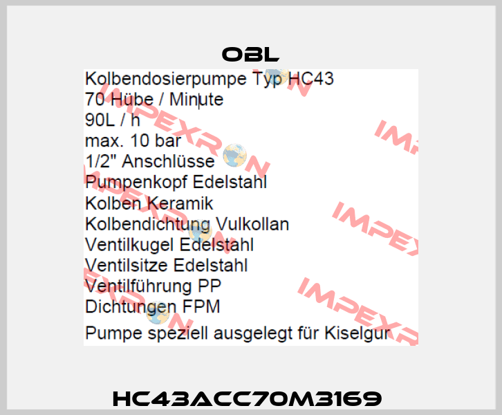 HC43ACC70M3169  Obl