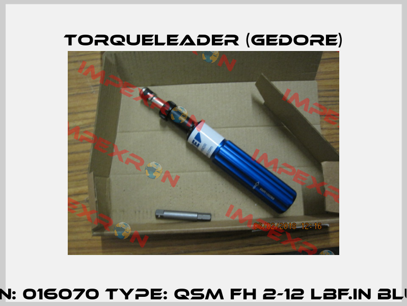 P/N: 016070 Type: QSM FH 2-12 lbf.in BLUE Torqueleader (Gedore)