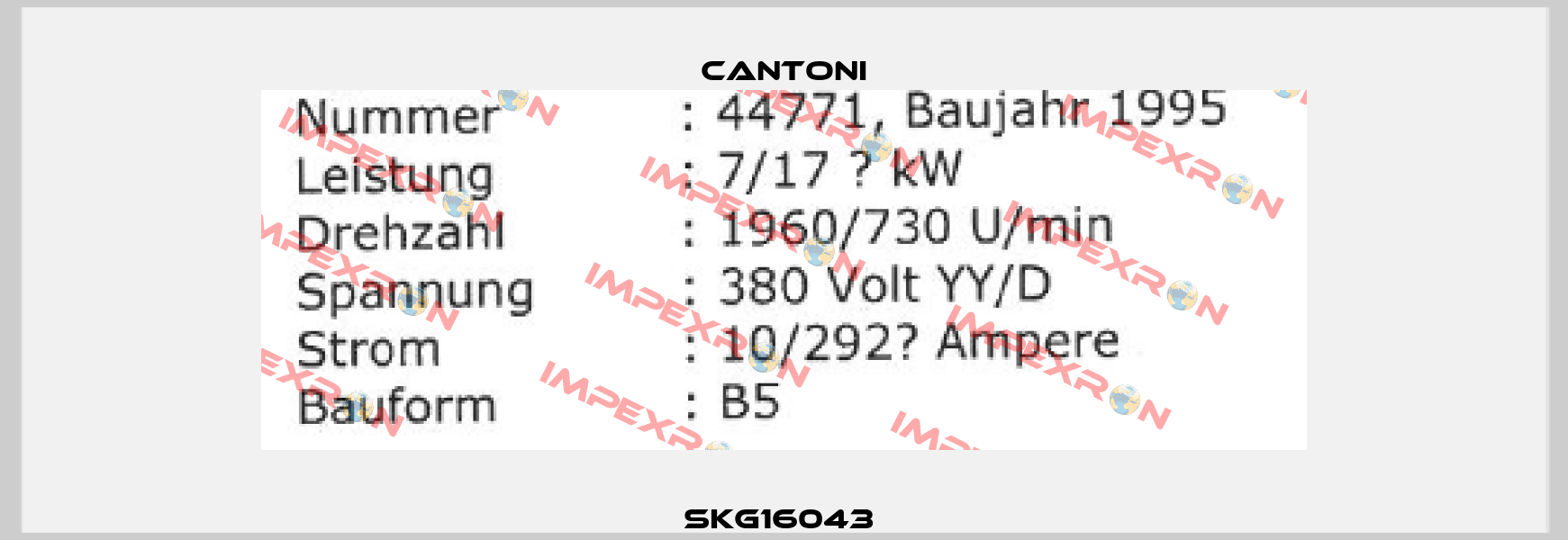 SKG16043  Cantoni
