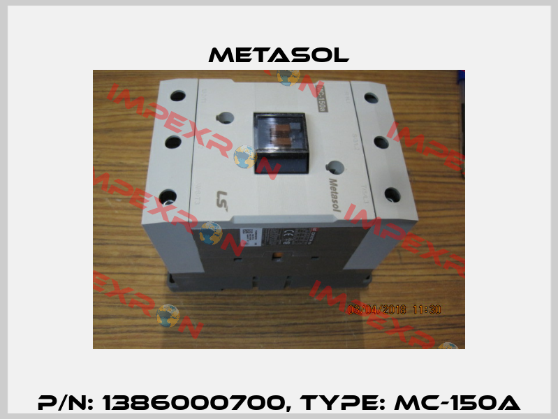 P/N: 1386000700, Type: MC-150A Metasol