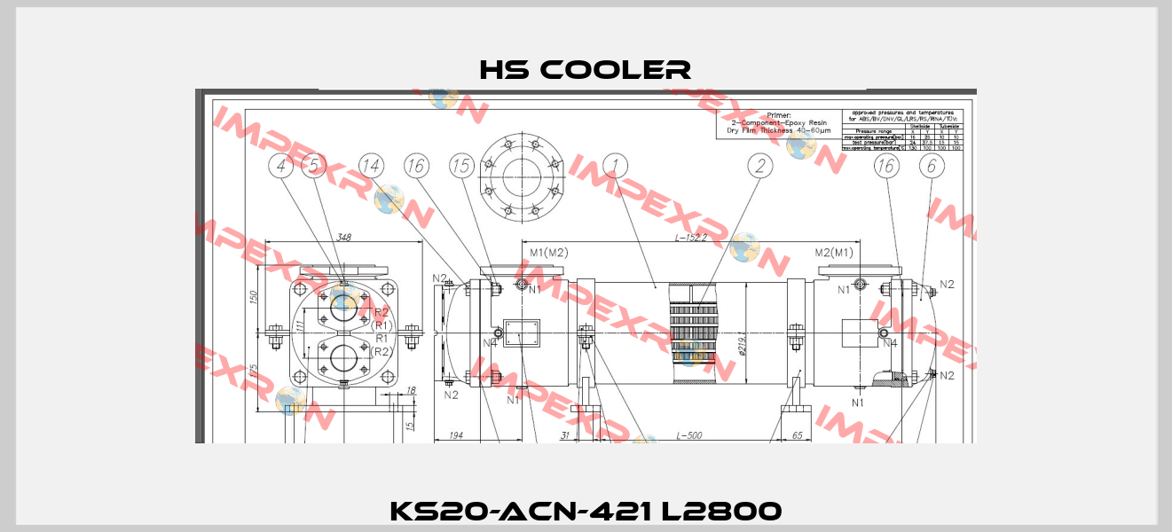 KS20-ACN-421 L2800 HS Cooler