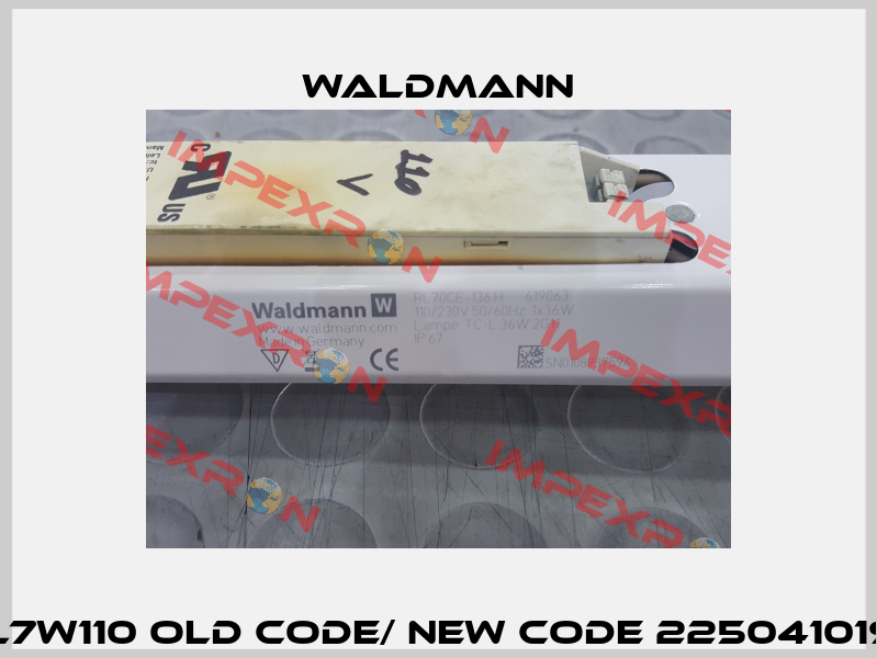 EVL12 3603L7W110 old code/ new code 225041019-00699979 Waldmann