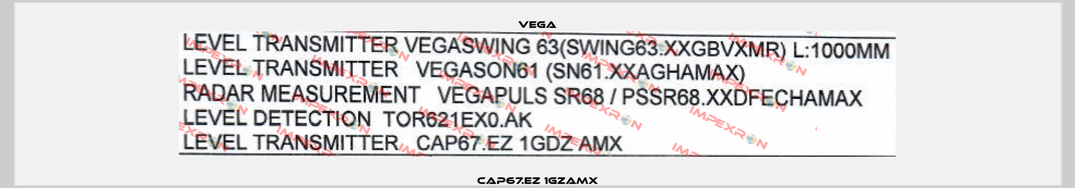 CAP67.EZ 1GZAMX Vega