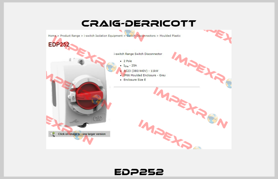 EDP252 Craig-Derricott