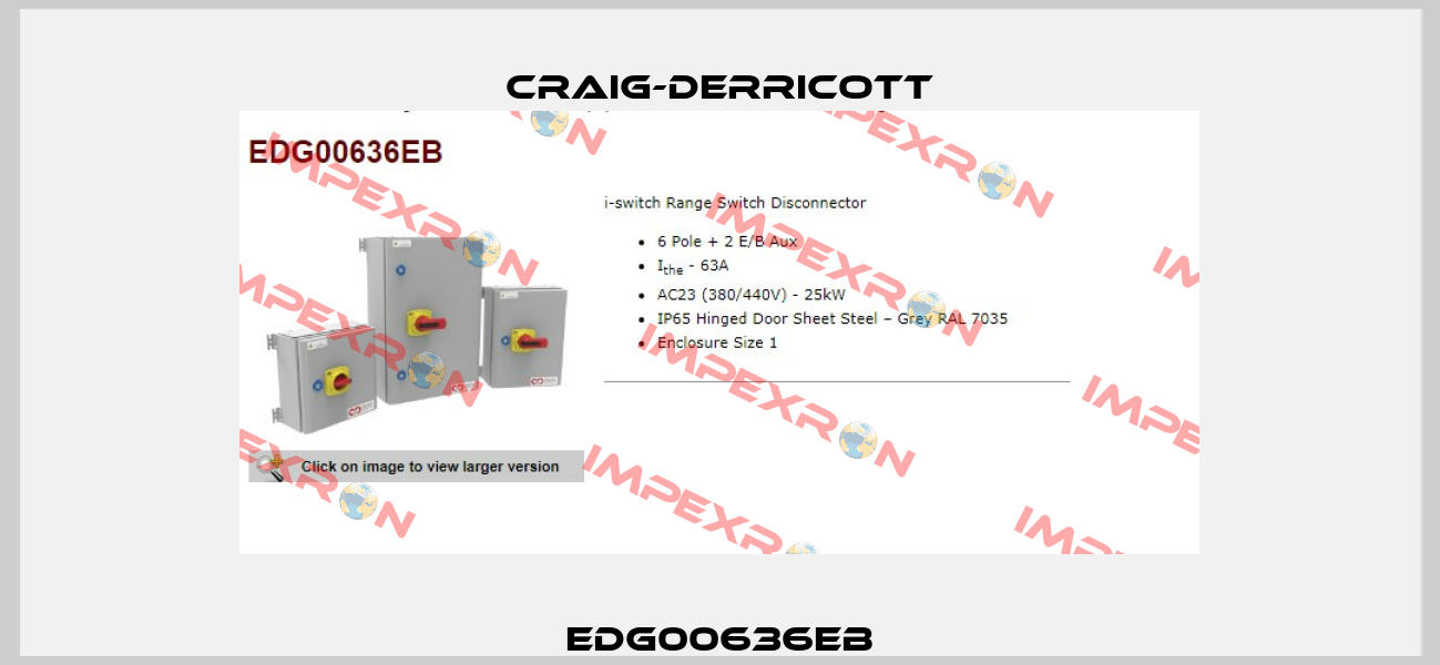 EDG00636EB Craig-Derricott