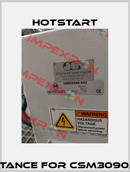 Resistance for CSM3090A-X02 Hotstart