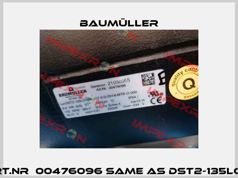 DST2-135LO54W-017-5-D-DH-6-MTR-O-000  Art.Nr  00476096 same as DST2-135LO54W-017-5-D-DH-6-MTR-O-000 Nr. 00476096 Baumüller