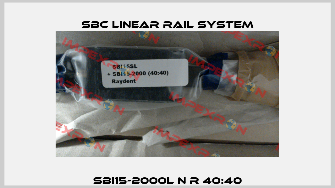 SBI15-2000L N R 40:40 SBC Linear Rail System