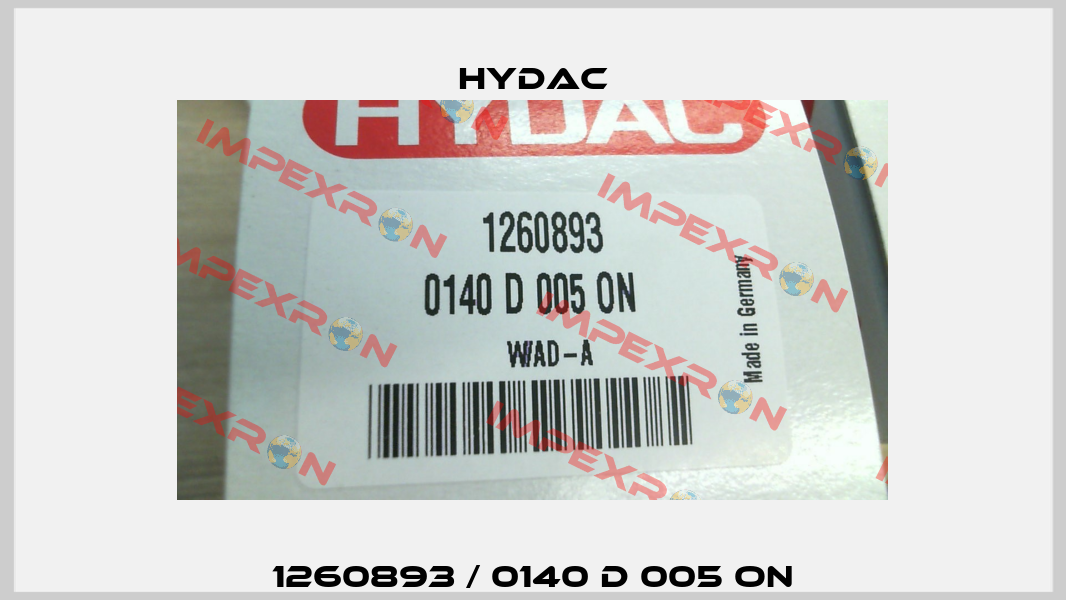 1260893 / 0140 D 005 ON Hydac