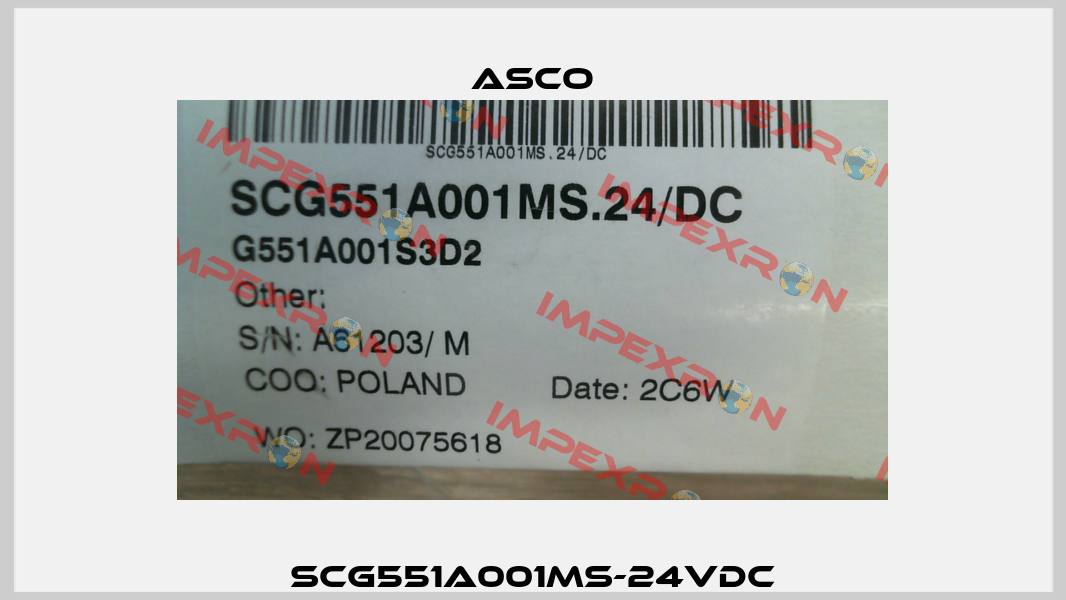 SCG551A001MS-24VDC Asco