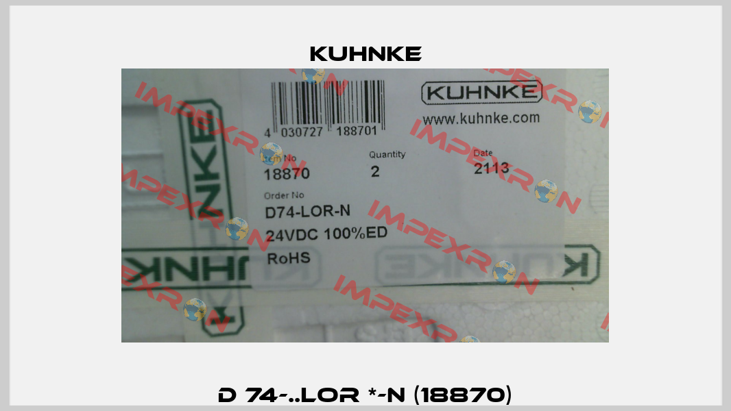 D 74-..LOR *-N (18870) Kuhnke