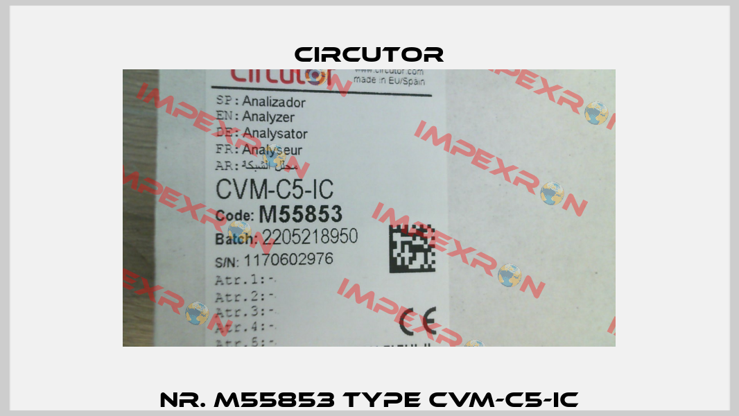 Nr. M55853 Type CVM-C5-IC Circutor