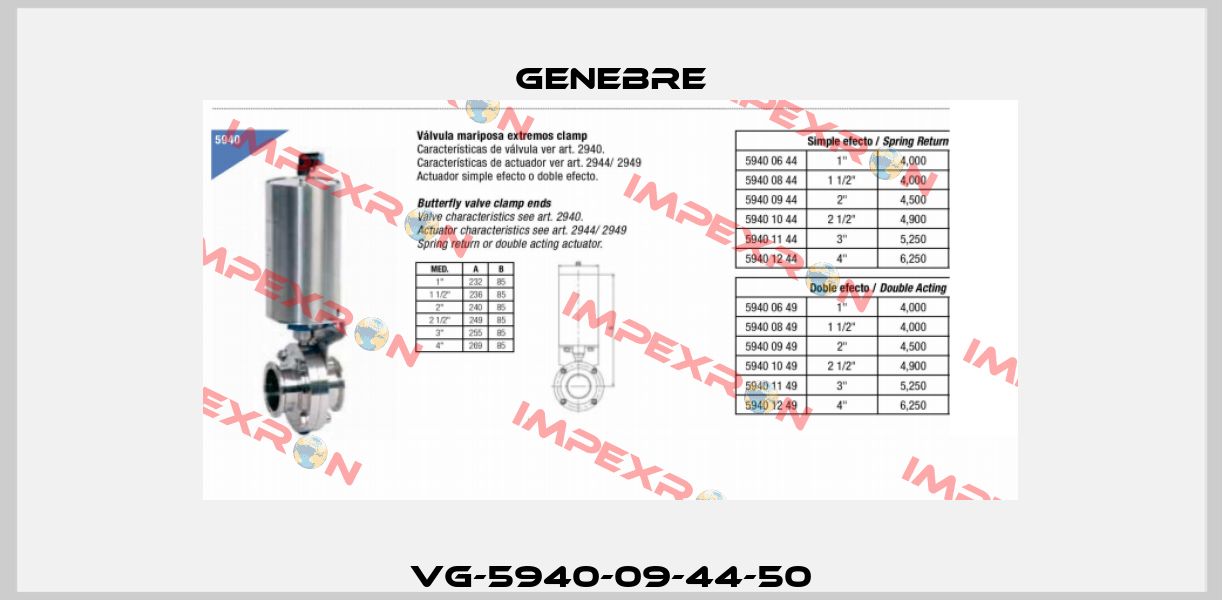 VG-5940-09-44-50 Genebre