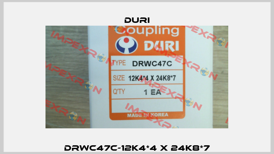 DRWC47C-12K4*4 X 24K8*7 Duri