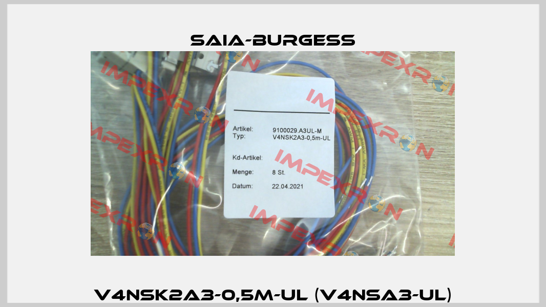 V4NSK2A3-0,5m-UL (V4NSA3-UL) Saia-Burgess
