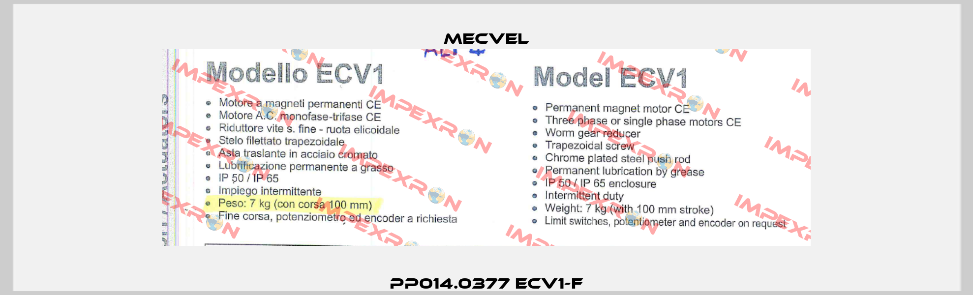 PP014.0377 ECV1-F Mecvel