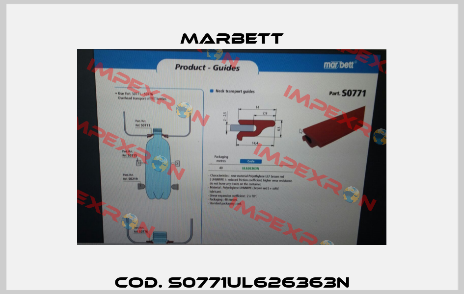 Cod. S0771UL626363N Marbett