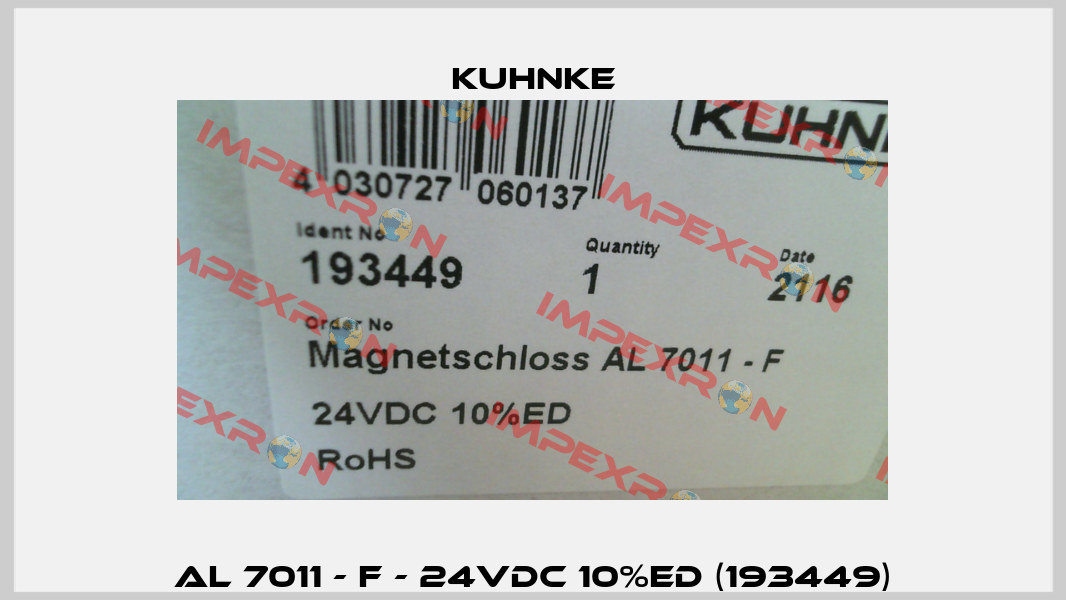AL 7011 - F - 24VDC 10%ED (193449) Kuhnke