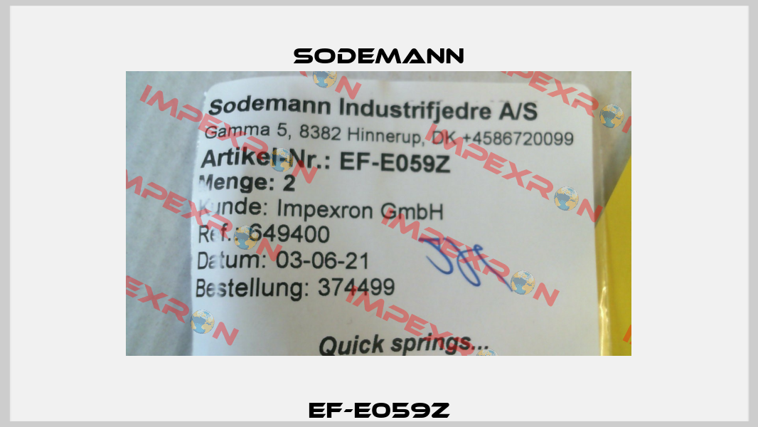 EF-E059Z Sodemann
