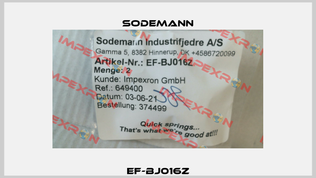 EF-BJ016Z Sodemann