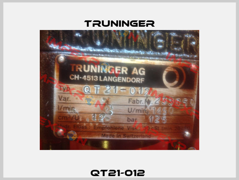 QT21-012  Truninger