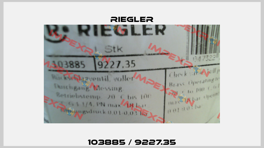 103885 / 9227.35 Riegler