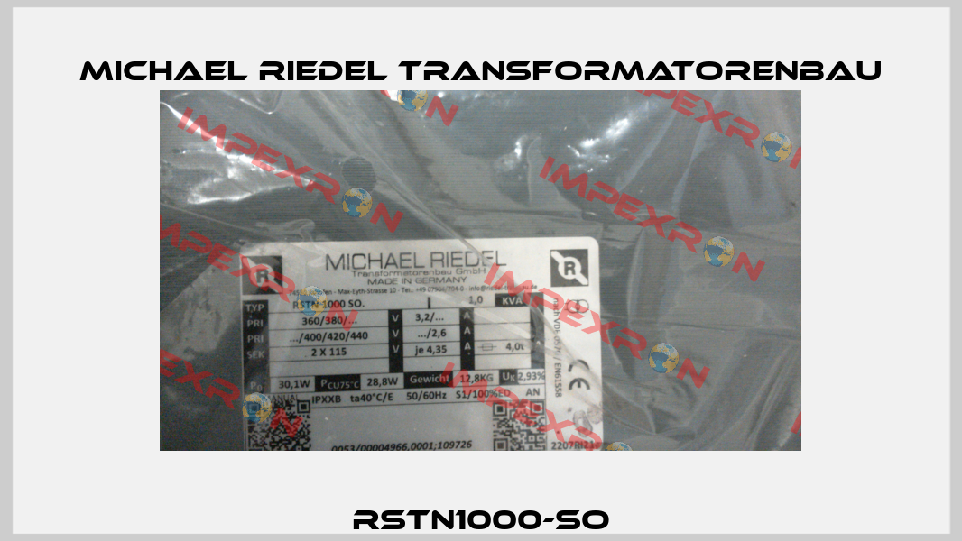 RSTN1000-So Michael Riedel Transformatorenbau