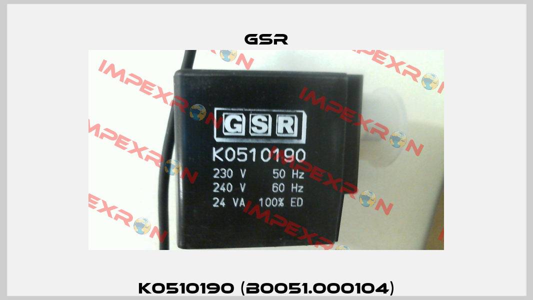K0510190 (B0051.000104) GSR