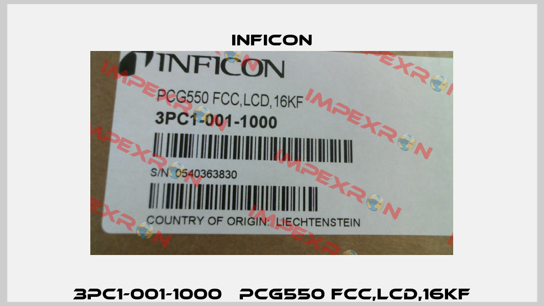 3PC1-001-1000 	PCG550 FCC,LCD,16KF Inficon
