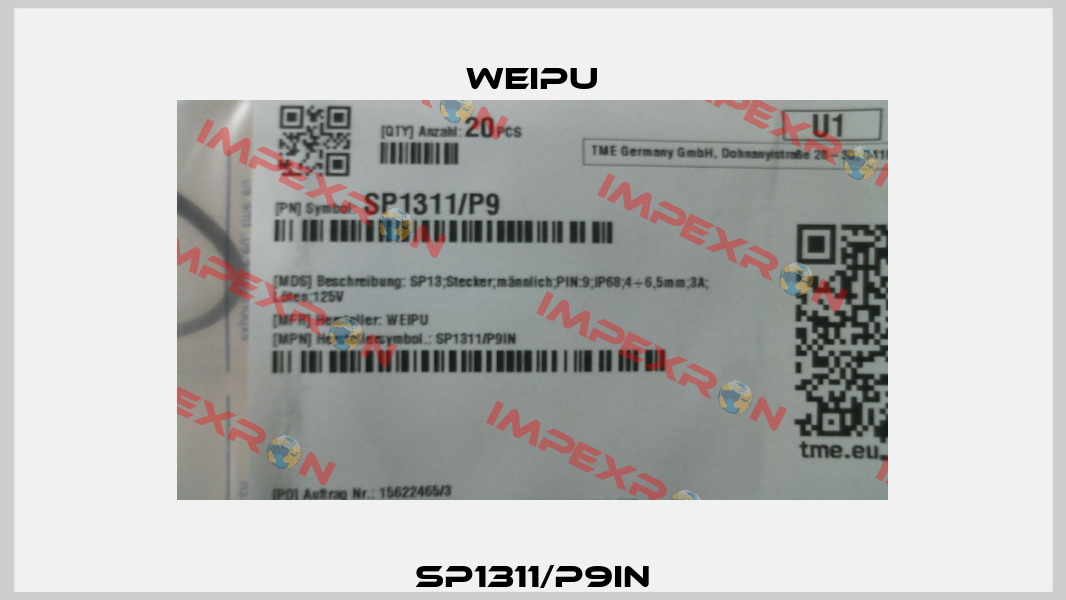 SP1311/P9IN Weipu