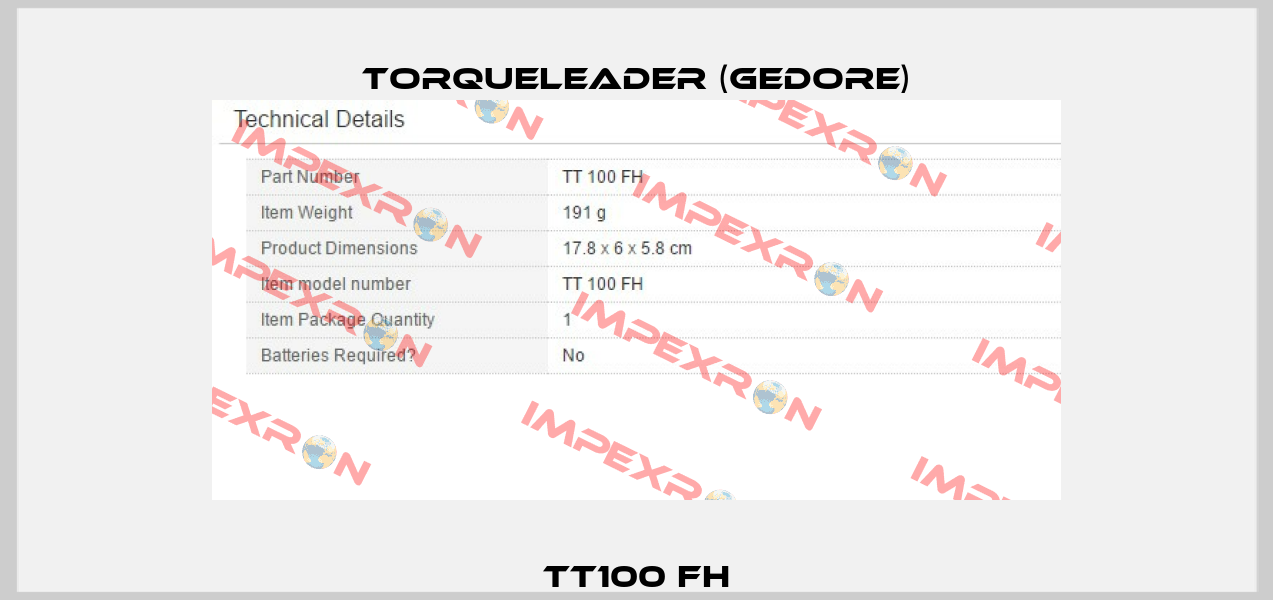 TT100 FH Torqueleader (Gedore)