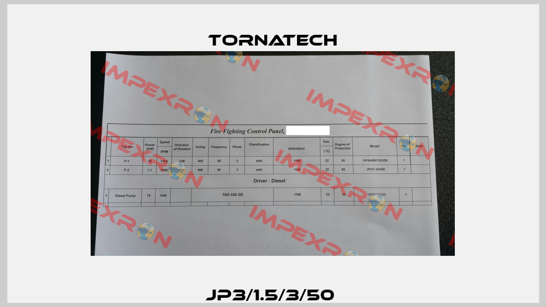 JP3/1.5/3/50  TornaTech