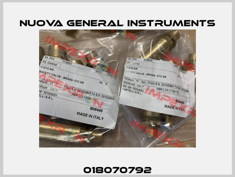 018070792 Nuova General Instruments