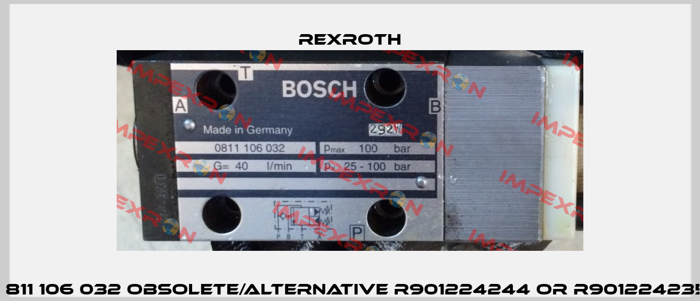 0 811 106 032 obsolete/alternative R901224244 or R901224235  Rexroth