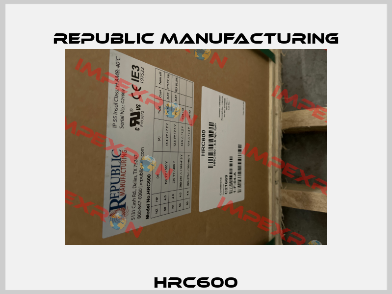 HRC600 Republic Manufacturing