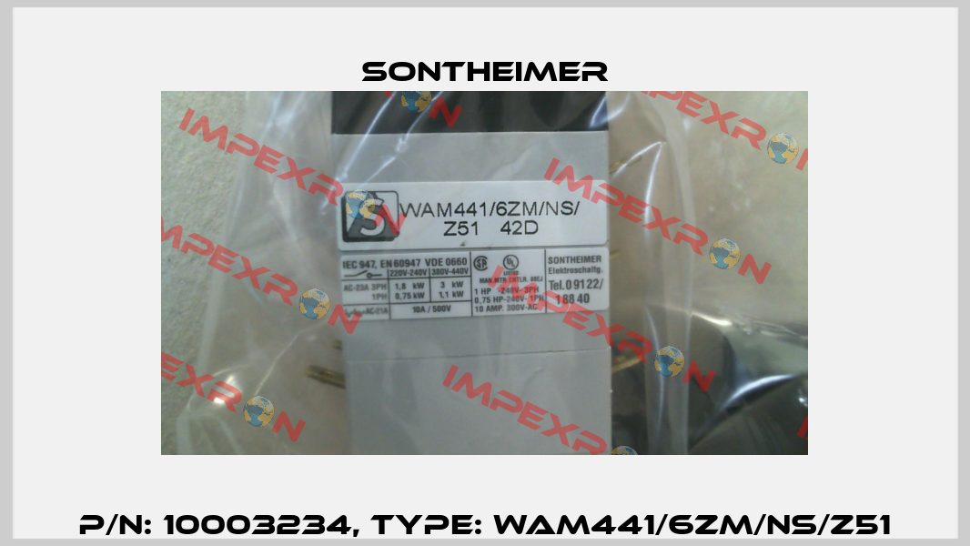 P/N: 10003234, Type: WAM441/6ZM/NS/Z51 Sontheimer
