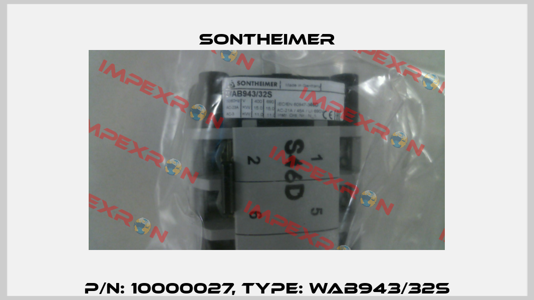 P/N: 10000027, Type: WAB943/32S Sontheimer