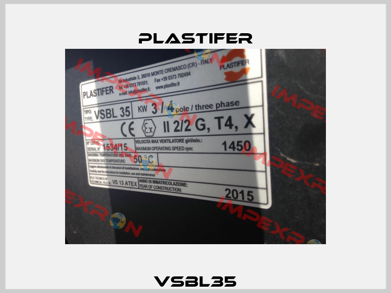 VSBL35 Plastifer