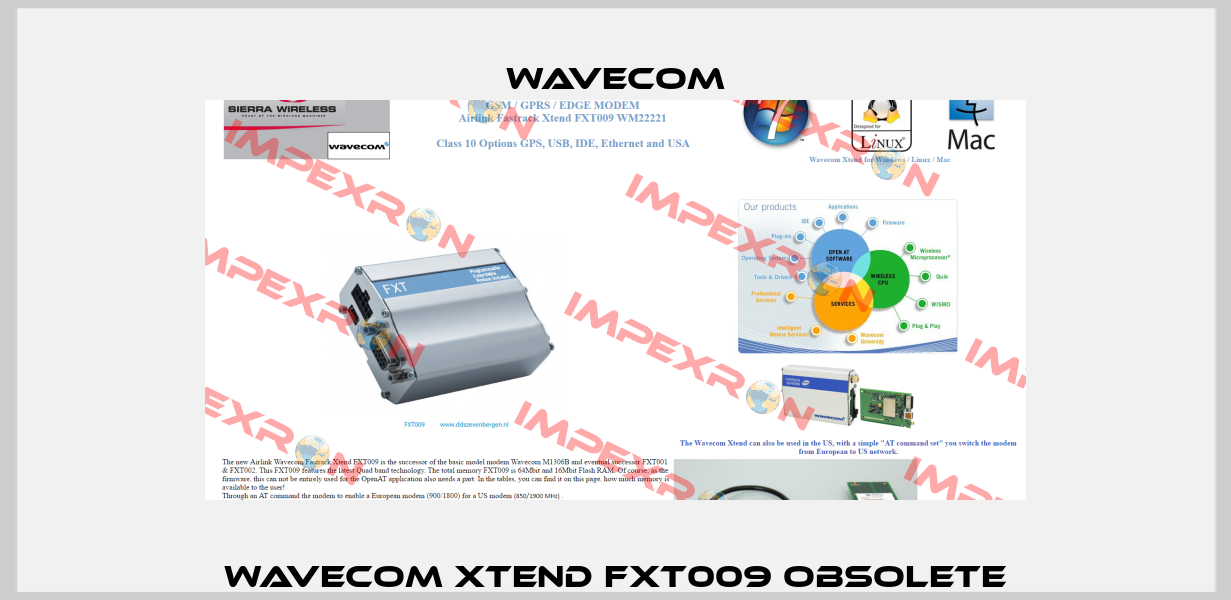 Wavecom Xtend FXT009 obsolete WAVECOM