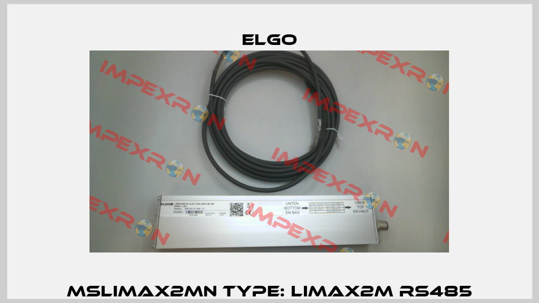 MSLIMAX2MN Type: LIMAX2M RS485 Elgo