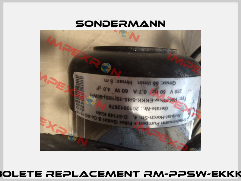 Gerate Nr: 2010012679 obolete replacement RM-PPsw-EKKK-5/45-10(16s)-60W/1-G5/4 G1  Flux (Sondermann)