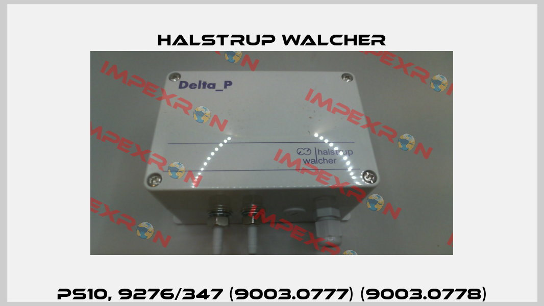 PS10, 9276/347 (9003.0777) (9003.0778) Halstrup Walcher