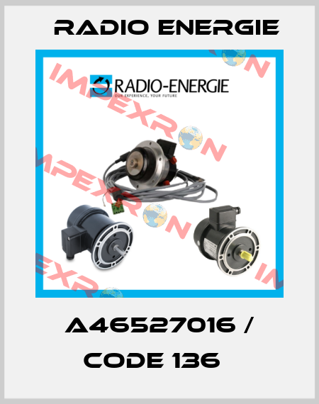 A46527016 / Code 136   Radio Energie