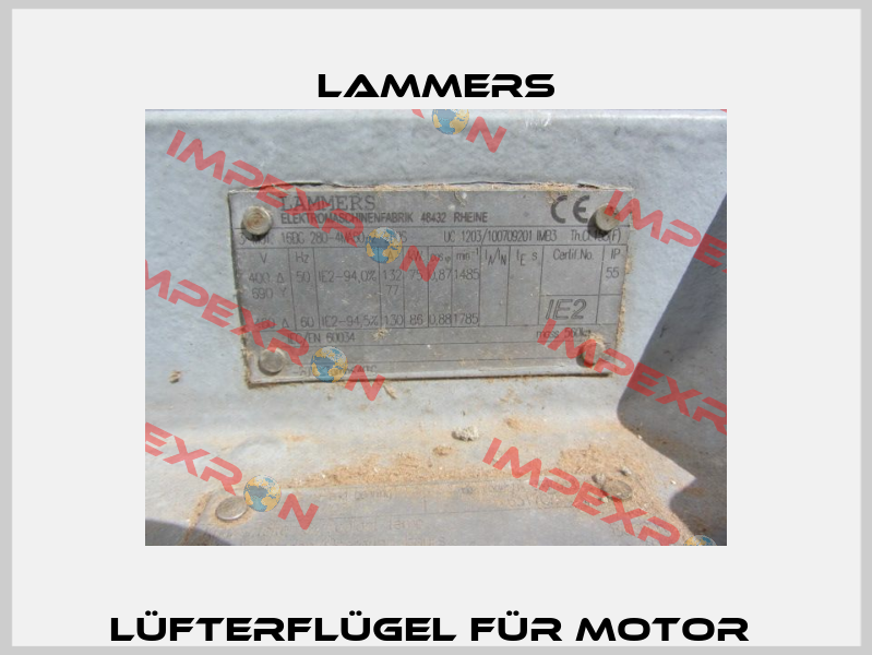 Lüfterflügel für Motor  Lammers