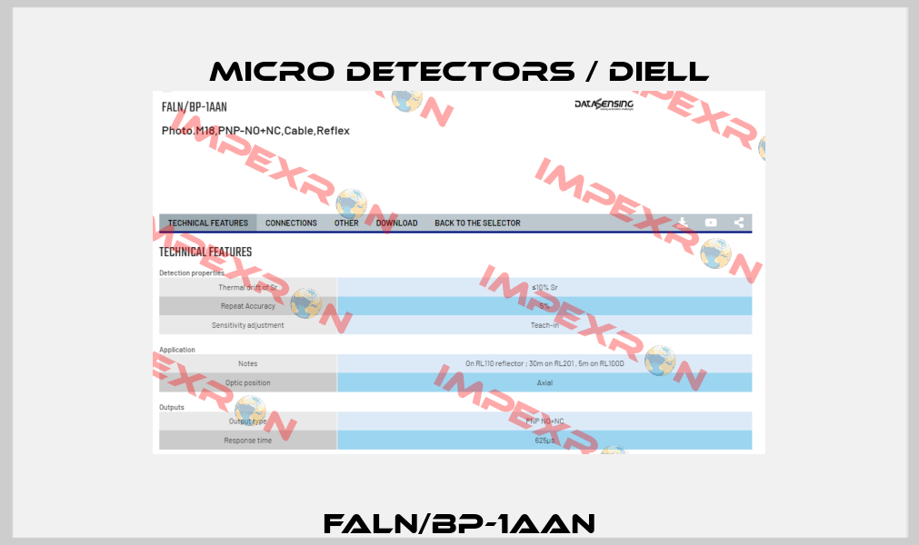 FALN/BP-1AAN Micro Detectors / Diell