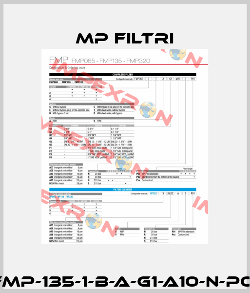 FMP-135-1-B-A-G1-A10-N-P01 MP Filtri
