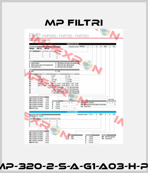 FMP-320-2-S-A-G1-A03-H-P01 MP Filtri