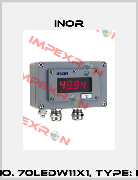 Order No. 70LEDW11X1, Type: LED-W11X Inor