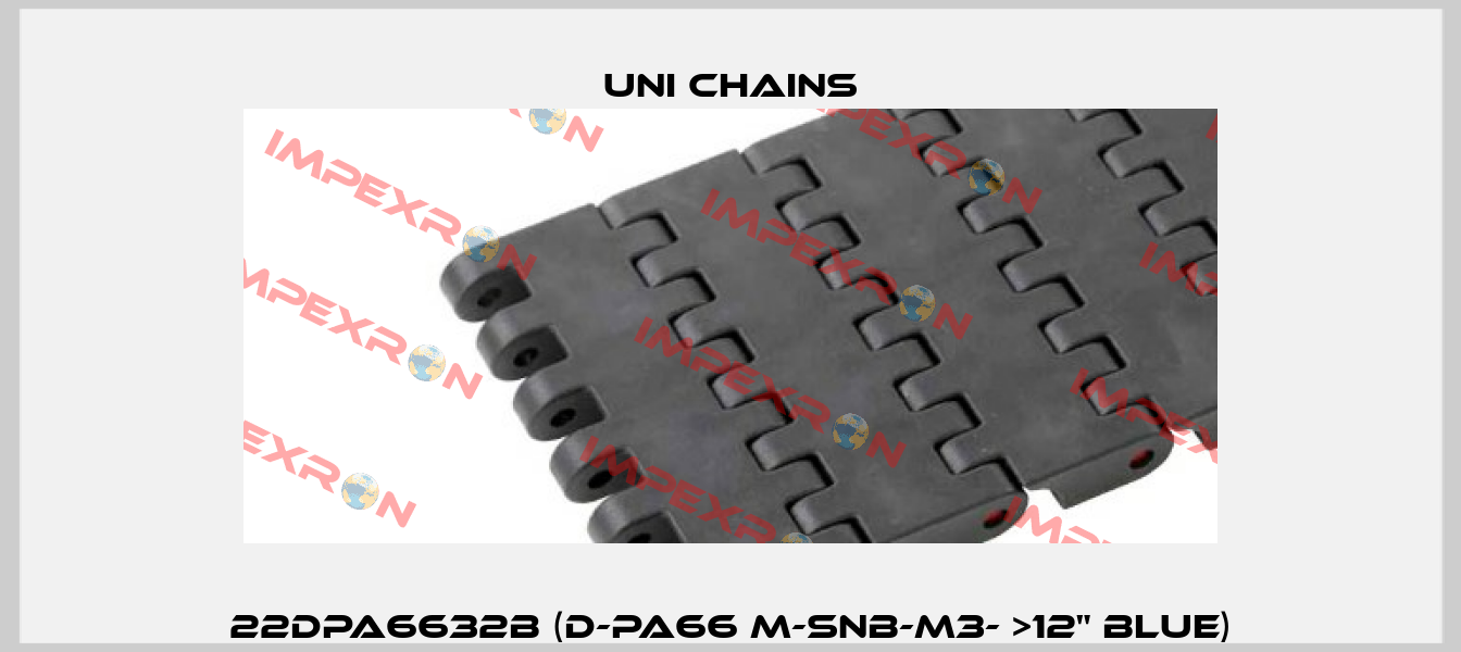 22DPA6632B (D-PA66 M-SNB-M3- >12" BLUE) Uni Chains